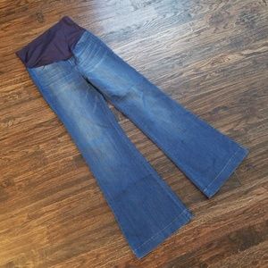Pink Blush wide leg flare maternity jean 28